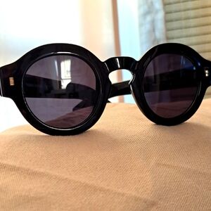 VANLINKER Black Round Sunglasses